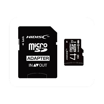 （まとめ）ハイディスク microSDHCカード4GB class10 UHS-I対応 SD変換アダプター付き HDMCSDH4GCL10UIJP3 1枚【×5セット】