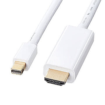サンワサプライ ミニDisplayPort-HDMI変換ケーブル　3m KC-MDPHDA30 管理No. 4969887764626
