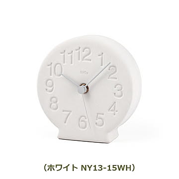 珪藻土の置時計　NY13-15 メトロポリタンギャラリー Lemnos
