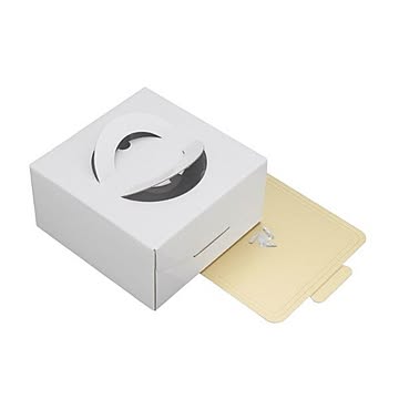 ケーキボックス/ケーキ箱 18cm 3個セット トレー付き kai House SELECT 〔お誕生日 プレゼント 贈り物 ギフト 持ち帰り〕