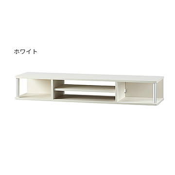 朝日木材加工 ホワイト テレビ台 AS-110CTW 幅1100x奥行290x高さ180mm