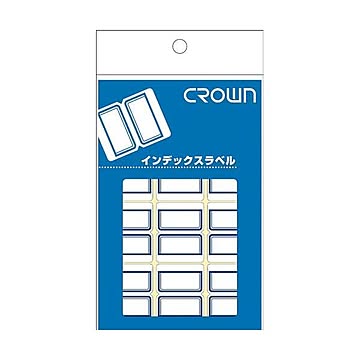 （まとめ） クラウンアドインデックス CR-ID1-BL 青枠 1P入 【×50セット】