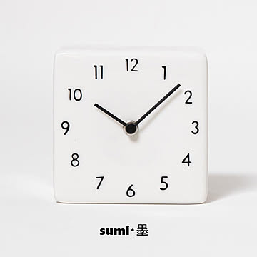 【INTERZERO/インターゼロ】陶器の置き時計