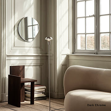ferm LIVING (ファームリビング) Pond Mirror (ポンドミラー) S ブラス