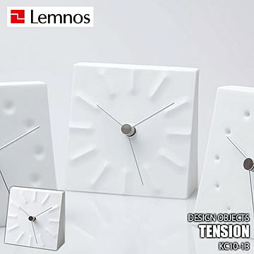 Lemnos レムノス Tension テンション KC10-13  置時計 置き時計 テーブルクロック スイープセコンド 磁器