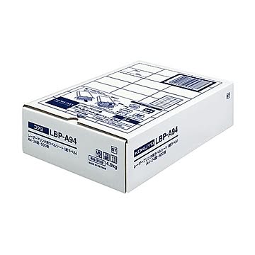 コクヨ モノクロレーザープリンタ用紙ラベル A4 24面 35×66mm LBP-A94 1冊（500シート）