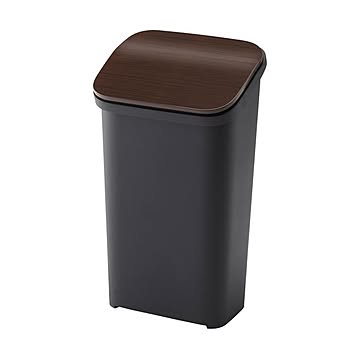 シンプルなウッド製ダストボックス 6セット 19L プッシュ式