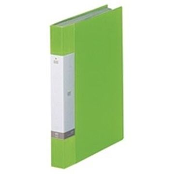 (業務用20セット) LIHITLAB クリアブック/クリアファイル リクエスト A4/タテ型 固定式 40ポケット G3202-6 黄緑