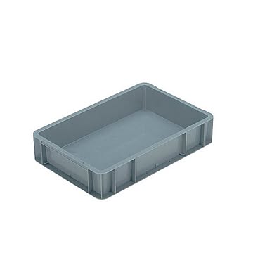 10個セット TP規格コンテナボックス TP-341B 穴無し グレー