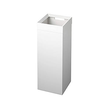 Tower ブランドの角型ステンレス製ゴミ箱27L ホワイト
