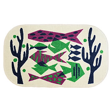 マット Day Starter fish 国産 45x75cm クリーンテックス