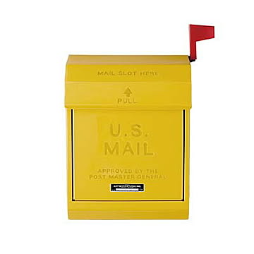 U,S, Mail box 2 ユーエス メールボックス 2  (エンボス文字あり) TK-2078 郵便受け 郵便ポスト フラグバー付き