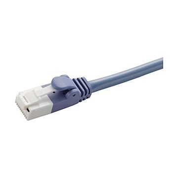 （まとめ）エレコム 爪折れ防止クロスケーブル(Cat5E対応) ブルー 5.0m LD-CTXT/BU50 1本【×5セット】