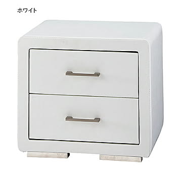 ベッドサイドテーブル 完成品 BA-33-V 幅490x奥行415x高さ425mm 桜屋工業
