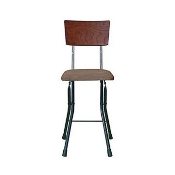 折りたたみ椅子 幅32cm ダークブラウン×ブラック×ブラック 日本製 スチールパイプ 1脚販売 完成品 リビング 在宅ワーク