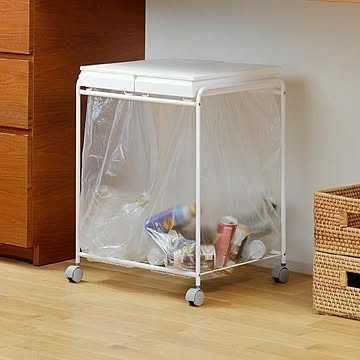 分別フレームダストワゴン フタ付き　【２分別】