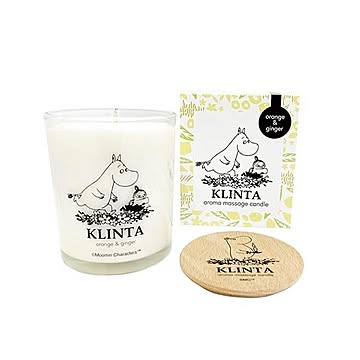 カメヤマキャンドルハウス マッサージキャンドル ムーミン KLINTA オレンジ＆ジンジャー