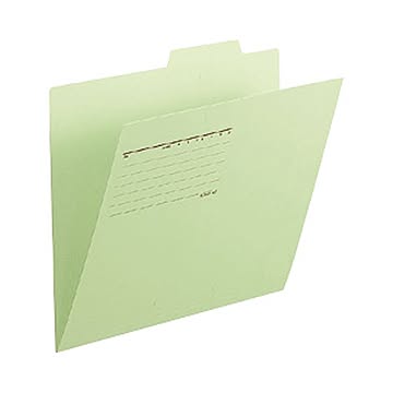 （まとめ） プラス 個別フォルダー FL-061IF A4E 緑 10枚×10セット