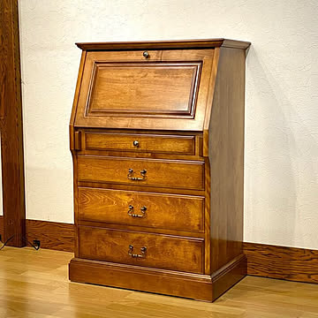 日本製 ライティングデスク 樺材 70