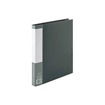 （まとめ）ジョインテックス リング式クリアーブック D051J-GY 灰1冊【×10セット】