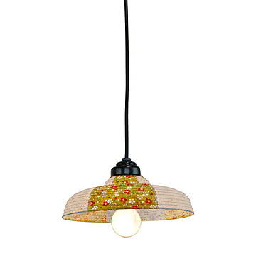 彩光デザイン invent 1灯 和紙 ペンダントライト プラムゴールド×小梅白 幅244x奥行244x高さ135mm