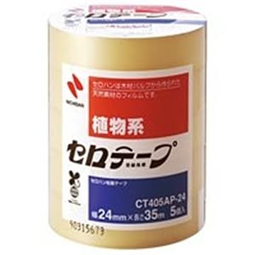 （まとめ）ニチバン セロテープ CT405AP-24 24mm×35m 5巻 ×5セット