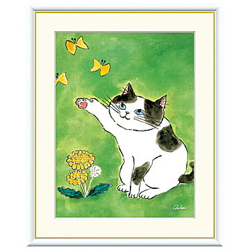 額絵 陽だまりのねこ 千春 42x34cm 三幸