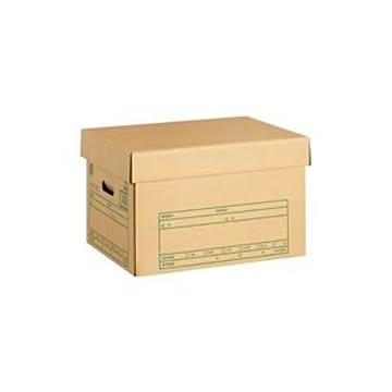 （まとめ）プラス 文書保存箱フタ式 DN-302【×10セット】