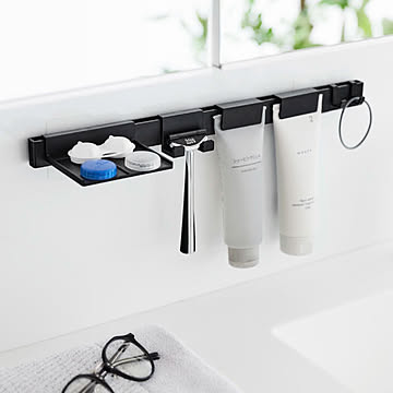 山崎実業 フィルムフック洗顔用品収納セット タワー tower