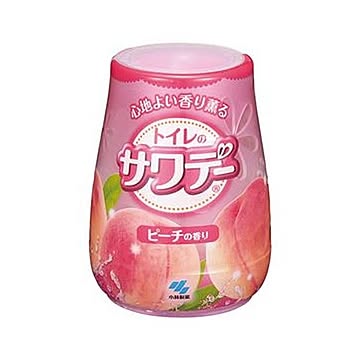 （まとめ）小林製薬 サワデー気分はじけるピーチの香り 本体 140g 1個【×20セット】