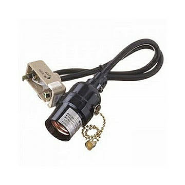 YAZAWA プルスイッチ付ソケットシーリング Y02SCSS2605BK