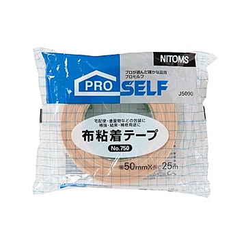 (まとめ) ニトムズ 布粘着テープ No.750POS 50mm×25m J5090 1巻  【×30セット】