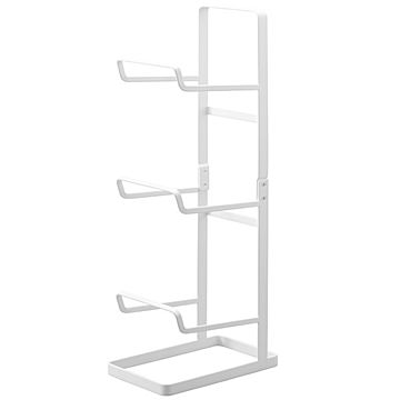 tower タワー (山崎実業) フィットネスグッズ収納ラック Fitness Equipment Rack リビング ヨガマット 筋膜ローラー 腹筋ローラー ダイエット 健康 整理整頓 収納棚
