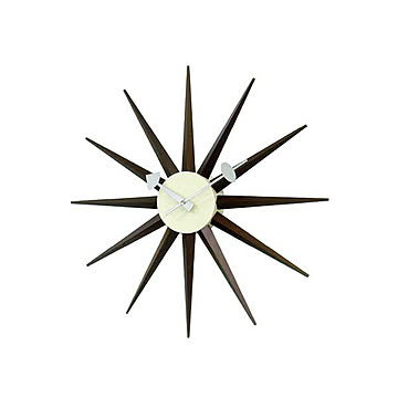 GEORGE NELSON CLOCK ジョージネルソンクロック Sunburst Clock サンバーストクロック GN396 / 掛時計 掛け時計 壁掛け時計 直径Φ48cm シンプル 大型