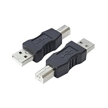 変換名人 変換プラグ USB A(オス)→USB B(オス) USBAA-BA