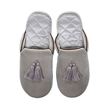 タッセルベロアスリッパ 【プラザセレクト】
