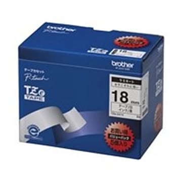brother ブラザー工業 文字テープ/ラベルプリンター用テープ 幅：18mm 5個入り TZe-241V 白に黒文字