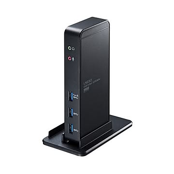 サンワサプライタブレットスタンド付きUSB3.0ドッキングステーション USB-CVDK3 1台