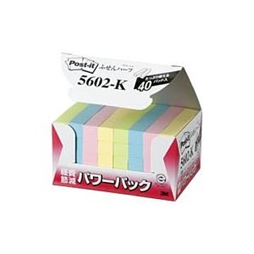 （まとめ）スリーエム 3M ポストイット 再生紙経費削減 5602-K 混色【×2セット】