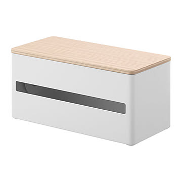 RIN リン(山崎実業) 片手でカット隠せるキッチンペーパーホルダー S　Easy-Tear Paper Towel Dispenser S ペーパータオル ペーパーボックス ペーパーホルダー