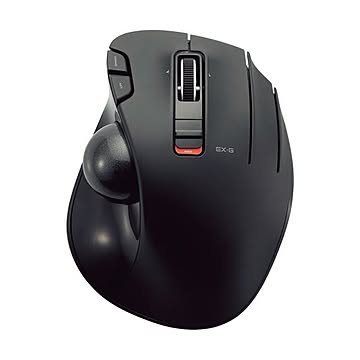 (まとめ）エレコムワイヤレストラックボール(親指操作タイプ) ブラック M-XT2DRBK 1個【×3セット】