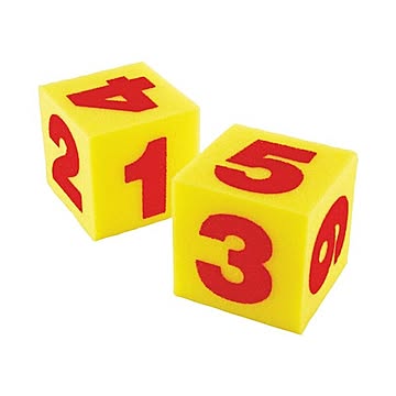 （まとめ）Learning Resources ジャイアントスポンジサイコロ数字 LER0412×3セット