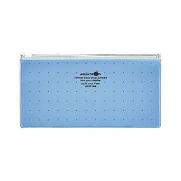 （まとめ） リヒトラブ AQUA DROPs クリヤーケース PEN（通帳） F-5301-8 青 1枚入 【×10セット】