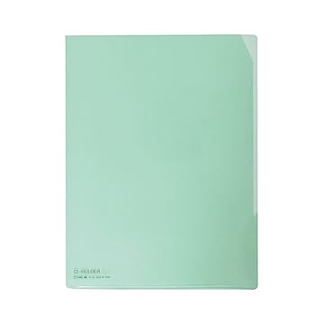 まとめ キングジム CLホルダー A4タテ 緑コーナーカット付 734 1セット10枚  ×10セット