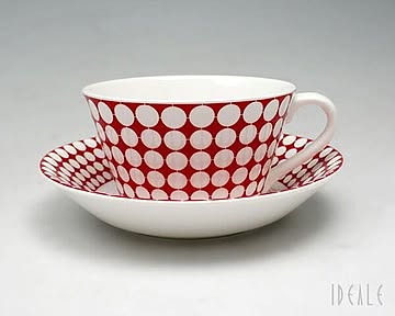【復刻版】 グスタフスベリ エヴァ 493-08/3 ティーカップ＆ソーサー GUSTAVSBERG Eva