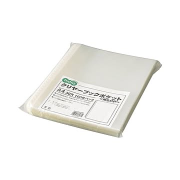 （まとめ） TANOSEE クリヤーブック（クリアブック）ポケット A4タテ 2・4・30穴 再生PP 1パック（100枚） 【×5セット】
