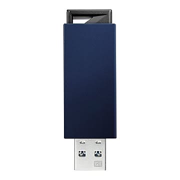 アイ・オー・データ機器 USB3.0/2.0対応 ノック式USBメモリー 32GB ブルー U3-PSH32G/B