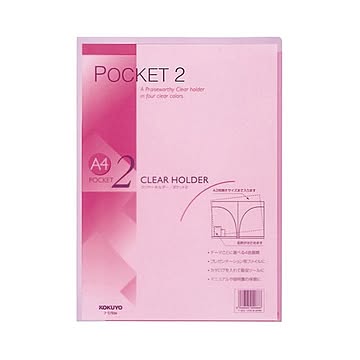 まとめ コクヨ クリヤーホルダー ポケット2A4 ピンク フ-T755P 1セット5枚  ×30セット