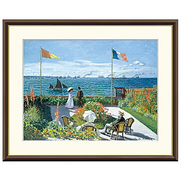 額絵 サン・タドレスのテラス クロード・モネ 52x42cm 三幸