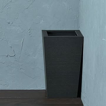 藤栄 スクエア バスク ダストBOX M角 ブラック